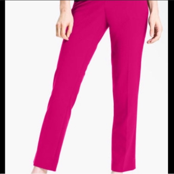 LOFT Pants - Ann Taylor Loft Modern Straight Dark Pink Jeans